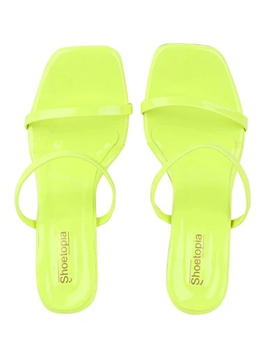 Stylestry Green Solid Slim Sandals