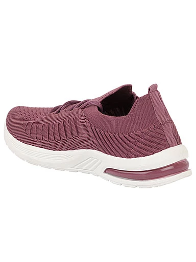 Stylestry Womens & Girls Purple Lace Up Walking Shoes