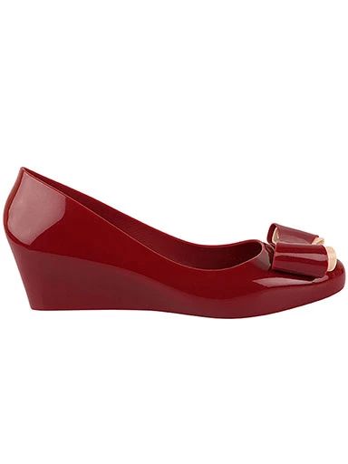 Stylestry Women's & Girl's Cherry Wedge Pumps with Bows