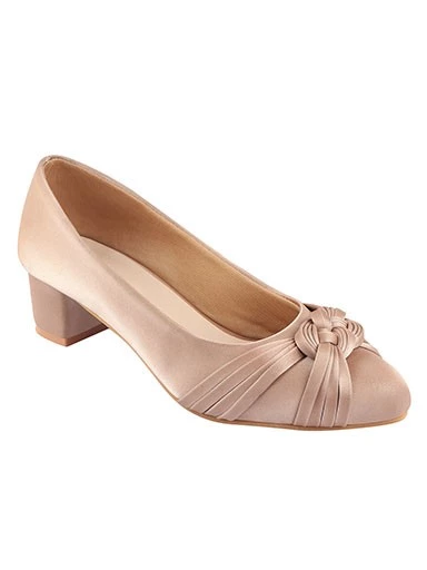 Stylestry Women's & Girl's Peach Block Heels Pumps