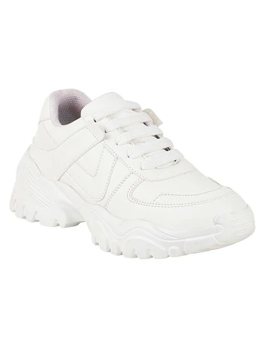 Stylestry Women White Walking Shoes