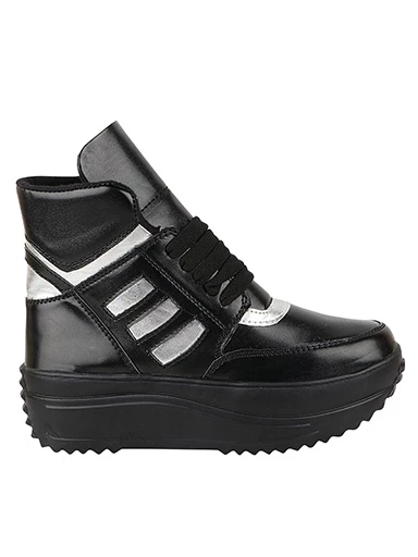 Stylestry Womens & Girls Colourblocked Lace Up Heeled Boots