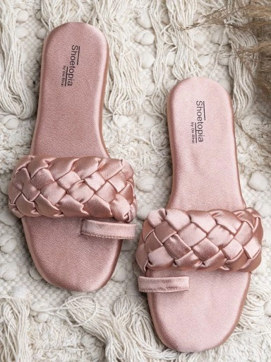 Stylestry Women Peach-Coloured One Toe Flats