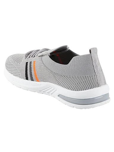 Stylestry Womens & Girls Grey Lace Up Casual Walking Shoes