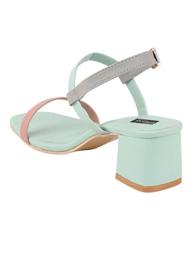 Stylestry Womens & Girls Colourblocked Block Heels Sandals