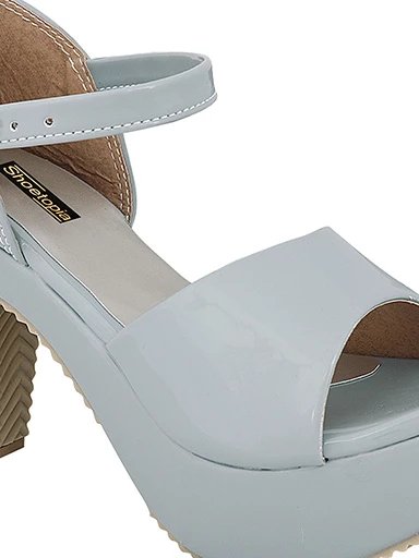 Stylestry Womens & Girls Grey Solid Heels