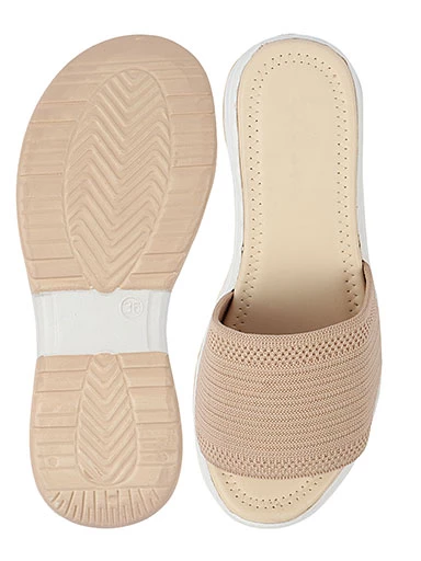 Stylestry Women's & Girl's Cream Embellished Wedge Sandals