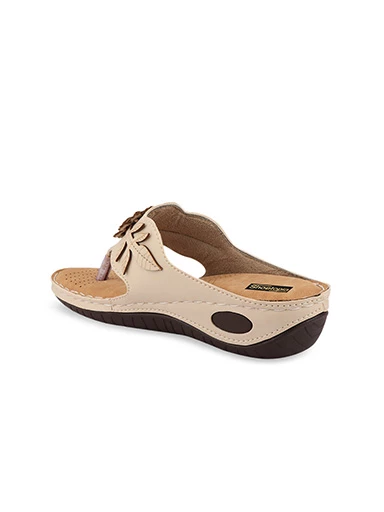 Stylestry Womens & Girls Cream-Coloured Embellished Sandals