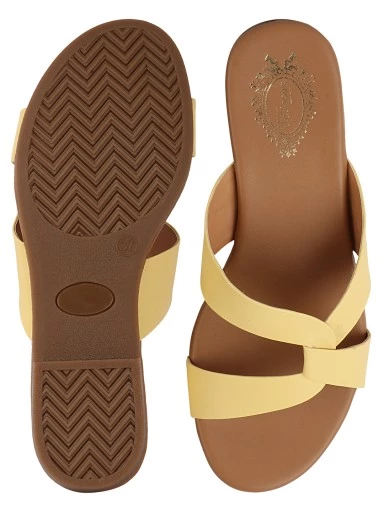 Stylestry Women & Girls Yellow Flats