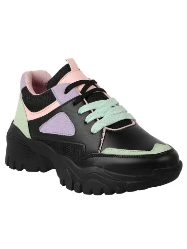 Stylestry Women Black Walking Shoes