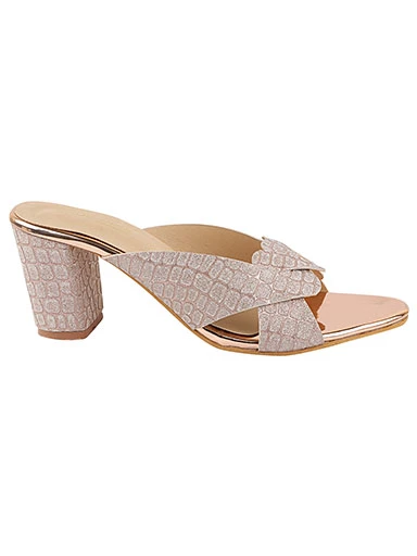 Stylestry Women's & Girl's Pink Peep Toes Block Heels