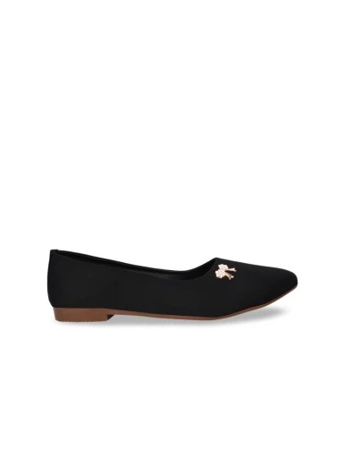 Stylestry Women Black Solid Ballerinas