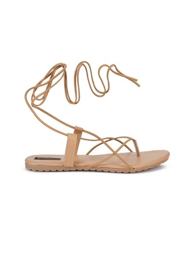 StylestryWomen Brown Open Toe Flats