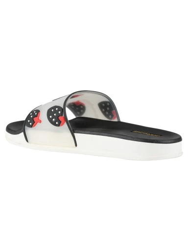 Stylestry Women Black & White Printed Thong Flip-Flops