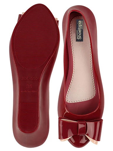 Stylestry Women's & Girl's Cherry Wedge Pumps with Bows