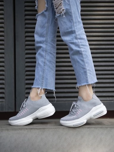 Stylestry Women Grey Walking Shoes