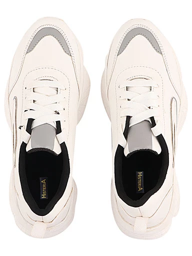 Stylestry Womens & Girls White Lace Up Stylish Casual Sneakers Shoes