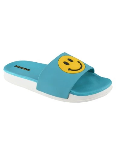 Stylestry Women Blue Printed Sliders