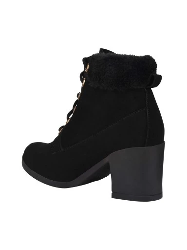 Stylestry Stylish Trendy Smart Casual Black Boots For Women & Girls