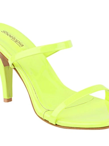 Stylestry Green Solid Slim Sandals