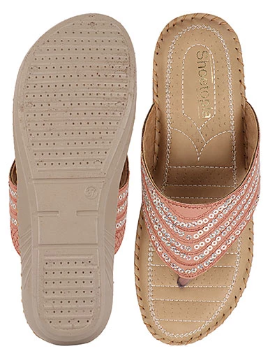 Stylestry Women's & Girl's Pink Ortho Care Dr Orthopaedic Cushion Sandals