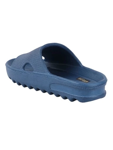 Stylestry Women Blue Solid Sliders