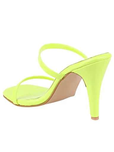 Stylestry Green Solid Slim Sandals
