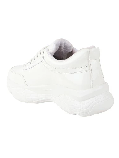Stylestry Women White Walking Shoes
