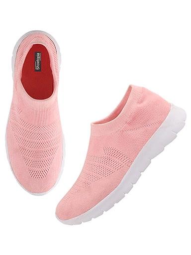 Stylestry Womens & Girls Pink Casual Walking Shoes