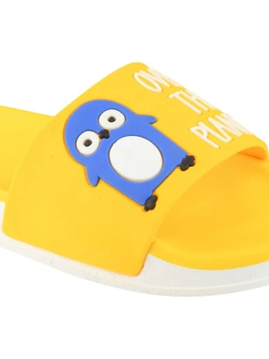 Stylestry Women Yellow Printed Sliders
