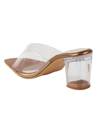Stylestry Women & Girls Copper Heels