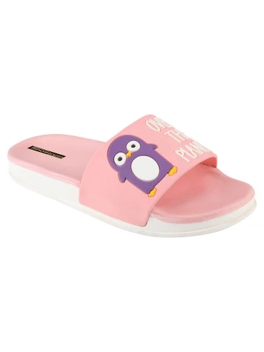 Stylestry Women Pink Printed Thong Flip-Flops