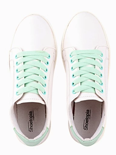 Stylestry Womens & Girls Green Lace Up Trending Casual Sneakers