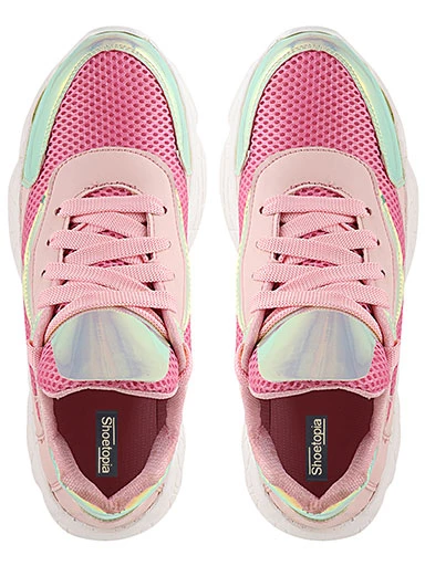 Stylestry Womens & Girls Pink Stylish Sneakers