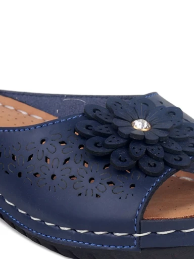 Stylestry Women Blue Solid Open Toe Flats