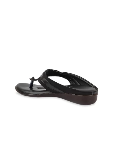 Stylestry Women Black Open Toe Flats