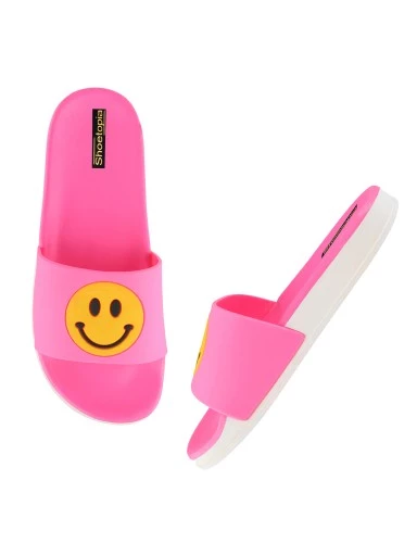Stylestry Women Pink Printed Thong Flip-Flops