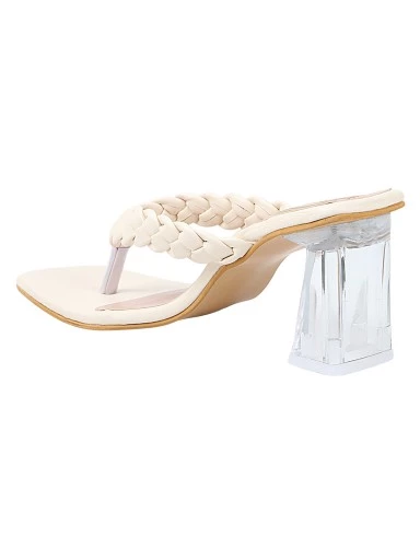 Stylestry Stylish Cream Heels
