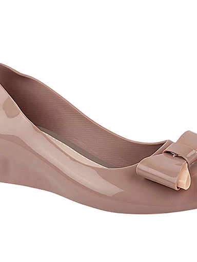 Stylestry Women's & Girl's Pink Wedge Pumps with Bows
