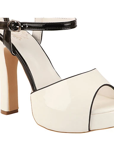 Stylestry Womens & Girls White Peep Toes Stiletto
