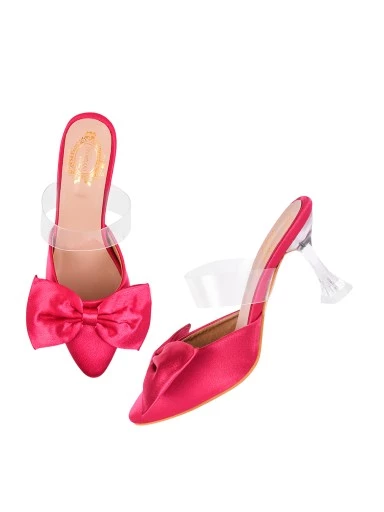 Stylestry Women & Girls Stylish Butterfly Knot Detail Pink Pumps