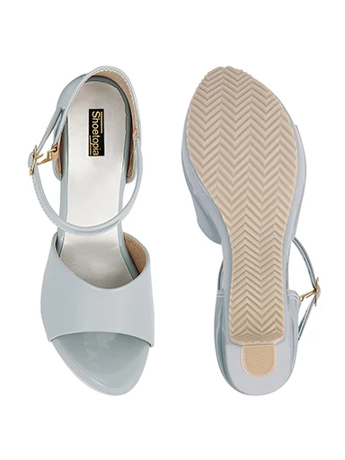 Stylestry Womens & Girls Grey Solid Heels