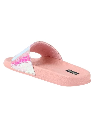 Stylestry Women & Girls Embellished Pink Sliders