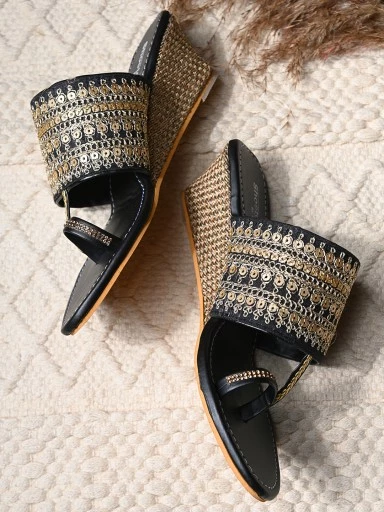 Stylestry Women's & Girl's Embellished Wedge Sandals