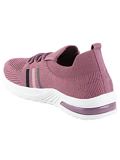 Stylestry Womens & Girls Purple Lace Up Casual Walking Shoes