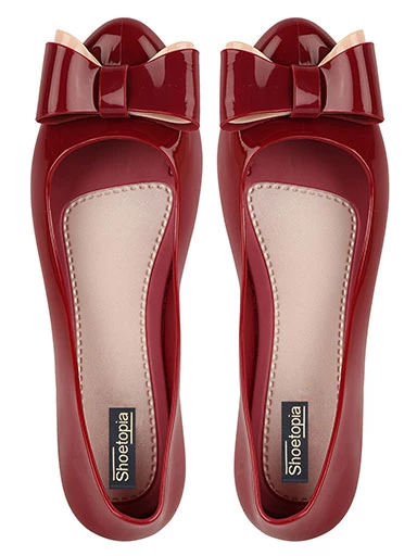 Stylestry Women's & Girl's Cherry Wedge Pumps with Bows