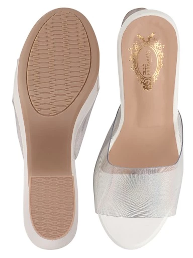 Stylestry Women & Girls WHITE BLOCK Heels