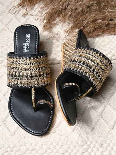 Stylestry Women's & Girl's Embellished Wedge Sandals