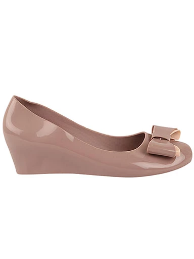 Stylestry Women's & Girl's Pink Wedge Pumps with Bows