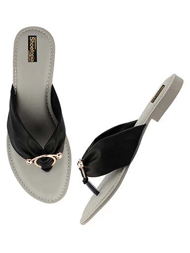 Stylestry Womens & Girls Black Flats T-Strap Flats
